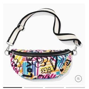 Brighton Graffiti Love Crossbody Belt Bag NWT